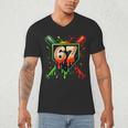 Baseball Six Seven 67 Meme Ice Cream Drip Xmas Men Women Men's V-Neck T-Shirt Baseball Six Seven 67 Meme Ice Cream Drip Xmas Men Women Men's V-Neck T-Shirt