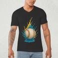 Baseball Splash Team Player For Kids Men Women Men's V-Neck T-Shirt Baseball Splash Team Player For Kids Men Women Men's V-Neck T-Shirt