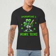 Baseball St Patrick's Day Irish Shamrock Trendy Men's V-Neck T-Shirt Baseball St Patrick's Day Irish Shamrock Trendy Men's V-Neck T-Shirt