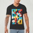Baseball Strikeout Fastball Strikes Hitter Inning Curveball Men's V-Neck T-Shirt