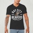 Bay City Beavers Baseball Club Estd 1913 Men's V-Neck T-Shirt Bay City Beavers Baseball Club Estd 1913 Men's V-Neck T-Shirt