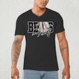 Bears Baseball Mom Game Day School Spirit Bear Pride Men's V-Neck T-Shirt Bears Baseball Mom Game Day School Spirit Bear Pride Men's V-Neck T-Shirt