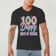 Boys Kids 100 Drippy Days Of School Baseball Drip Ice Cream Men's V-Neck T-Shirt Boys Kids 100 Drippy Days Of School Baseball Drip Ice Cream Men's V-Neck T-Shirt