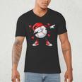 Boys Valentines Baseball Men's V-Neck T-Shirt