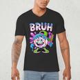 Bruh Baseball Drip Boys Youth Ice Cream Dripping Baseball Men's V-Neck T-Shirt Bruh Baseball Drip Boys Youth Ice Cream Dripping Baseball Men's V-Neck T-Shirt