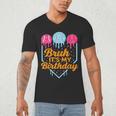 Bruh It's My Birthday Ice Cream Drip Baseball Birthday Men's V-Neck T-Shirt Bruh It's My Birthday Ice Cream Drip Baseball Birthday Men's V-Neck T-Shirt