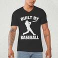 Built By Baseball Baseball For Men Women Boys Players Men's V-Neck T-Shirt Built By Baseball Baseball For Men Women Boys Players Men's V-Neck T-Shirt