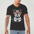 Bulldog Mascot Sports Fan Football Basketball Baseball Men's V-Neck T-Shirt Bulldog Mascot Sports Fan Football Basketball Baseball Men's V-Neck T-Shirt