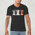 Bunny Football Baseball Sport Easter Day Men's V-Neck T-Shirt