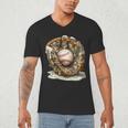 Camo Baseball Gloves Lifestyle 101 Apparel Drip Ice Cream Men's V-Neck T-Shirt Camo Baseball Gloves Lifestyle 101 Apparel Drip Ice Cream Men's V-Neck T-Shirt