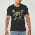 Camo Baseball Ice Cream Drip Number 67 Player 67th Birthday Men's V-Neck T-Shirt Camo Baseball Ice Cream Drip Number 67 Player 67th Birthday Men's V-Neck T-Shirt