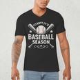 I Can't It's Baseball Season Men's V-Neck T-Shirt