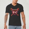 Chocolate 67 Drip Baseball Valentine Love Sports Men's V-Neck T-Shirt Chocolate 67 Drip Baseball Valentine Love Sports Men's V-Neck T-Shirt