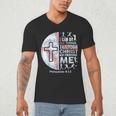 Christian Baseball Men Boy Player Team Religious Philippians Men's V-Neck T-Shirt Christian Baseball Men Boy Player Team Religious Philippians Men's V-Neck T-Shirt
