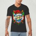 Christmas Baseball Ice Cream Drip Santa Baseball Player Kids Men's V-Neck T-Shirt Christmas Baseball Ice Cream Drip Santa Baseball Player Kids Men's V-Neck T-Shirt