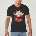Cupid Baseball Drip Icecream Apparel Youth Boy Valentine Men's V-Neck T-Shirt