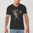 Dabbing Pirate Skeleton Baseball Dab Costume Boys Kids Men Men's V-Neck T-Shirt Dabbing Pirate Skeleton Baseball Dab Costume Boys Kids Men Men's V-Neck T-Shirt