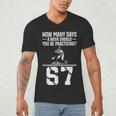 How Many Days A Week 6 7 67 Meme Baseball Humor Men's V-Neck T-Shirt How Many Days A Week 6 7 67 Meme Baseball Humor Men's V-Neck T-Shirt