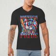 Dominican Puerto Rican Pride Baseball Flag Unity Men's V-Neck T-Shirt Dominican Puerto Rican Pride Baseball Flag Unity Men's V-Neck T-Shirt