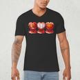 Drip Valentines Day Basketball Baseball Football Boy Men Kid Men's V-Neck T-Shirt Drip Valentines Day Basketball Baseball Football Boy Men Kid Men's V-Neck T-Shirt
