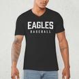 Eagles Baseball Inspired Men's V-Neck T-Shirt Eagles Baseball Inspired Men's V-Neck T-Shirt