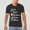 Eat Sleep Baseball Anime Repeat Japanese Otaku Men's V-Neck T-Shirt Eat Sleep Baseball Anime Repeat Japanese Otaku Men's V-Neck T-Shirt