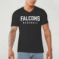Falcons Baseball Inspired Men's V-Neck T-Shirt Falcons Baseball Inspired Men's V-Neck T-Shirt