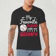 My Favorite Player Calls Me Grampy Baseball Grampy Men's V-Neck T-Shirt My Favorite Player Calls Me Grampy Baseball Grampy Men's V-Neck T-Shirt