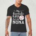 My Favorite Player Calls Me Nona Baseball Player Men's V-Neck T-Shirt My Favorite Player Calls Me Nona Baseball Player Men's V-Neck T-Shirt