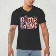 Game Day Baseball Leopard Coquette Bow Mama Mom Sister Men's V-Neck T-Shirt Game Day Baseball Leopard Coquette Bow Mama Mom Sister Men's V-Neck T-Shirt
