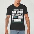 Might As Well Go Win The Whole Thing Baseball Apparel Men's V-Neck T-Shirt Might As Well Go Win The Whole Thing Baseball Apparel Men's V-Neck T-Shirt
