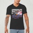Godfather Rookie Of Year 1st Birthday Baseball Theme Men's V-Neck T-Shirt