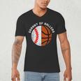 Granny Of Ballers Baseball Basketball Grandma Granny Men's V-Neck T-Shirt