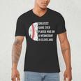 Greatest Game Ever Played Was In Cleveland 2016 Baseball Men's V-Neck T-Shirt Greatest Game Ever Played Was In Cleveland 2016 Baseball Men's V-Neck T-Shirt