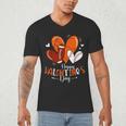 Happy Valentines Day Basketball Baseball Football Boys Men's V-Neck T-Shirt