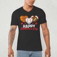 Happy Valentine’s Day Basketball Football Baseball Hearts Men's V-Neck T-Shirt Happy Valentine’s Day Basketball Football Baseball Hearts Men's V-Neck T-Shirt