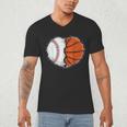 Heart 67 Meme Baseball Basketball Pocket Valentine's Day Tee Men's V-Neck T-Shirt Heart 67 Meme Baseball Basketball Pocket Valentine's Day Tee Men's V-Neck T-Shirt