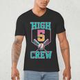 Hi 5 Birthday Party Decorations For Boy Baseball Drip 5th Men's V-Neck T-Shirt Hi 5 Birthday Party Decorations For Boy Baseball Drip 5th Men's V-Neck T-Shirt
