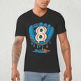 Ice Cream Baseball Glove 8th Birthday Edition Men's V-Neck T-Shirt