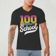 Ice Cream Drip 100 Days Of School Baseball Boys 100th Day Men's V-Neck T-Shirt