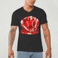 Ice Cream Drip Heart Valentines Day Baseball Boys Youth Kids Men's V-Neck T-Shirt Ice Cream Drip Heart Valentines Day Baseball Boys Youth Kids Men's V-Neck T-Shirt