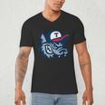 Jarrell Storm Chasers Baseball Big Logo Men's V-Neck T-Shirt Jarrell Storm Chasers Baseball Big Logo Men's V-Neck T-Shirt