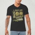 I Just Hit 100 Days Of School Camouflage Baseball Men's V-Neck T-Shirt I Just Hit 100 Days Of School Camouflage Baseball Men's V-Neck T-Shirt