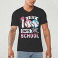 Kids 100 Days Of School Boys 100th Day Baseball Drip Toddler Men's V-Neck T-Shirt Kids 100 Days Of School Boys 100th Day Baseball Drip Toddler Men's V-Neck T-Shirt