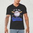 Kids 8th Baseball Birthday Party Boys Sport Fan 8 Years Old Men's V-Neck T-Shirt Kids 8th Baseball Birthday Party Boys Sport Fan 8 Years Old Men's V-Neck T-Shirt