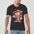Kids Baseball Drip Ice Cream Apparel Kids Boys Valentine Men's V-Neck T-Shirt Kids Baseball Drip Ice Cream Apparel Kids Boys Valentine Men's V-Neck T-Shirt