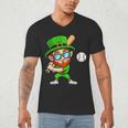 Kids St Patricks Day Shirt Leprechaun Baseball Boys Men Men's V-Neck T-Shirt Kids St Patricks Day Shirt Leprechaun Baseball Boys Men Men's V-Neck T-Shirt