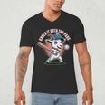 Knock It Outa The Park Baseball Goat Home Run Men's V-Neck T-Shirt Knock It Outa The Park Baseball Goat Home Run Men's V-Neck T-Shirt