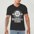 Leopard Baseball Vibes Game Day Softball Life Mom Men's V-Neck T-Shirt Leopard Baseball Vibes Game Day Softball Life Mom Men's V-Neck T-Shirt