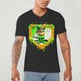 Leprechaun Baseball St Patricks Day Ice Cream Drip Men Boys Men's V-Neck T-Shirt Leprechaun Baseball St Patricks Day Ice Cream Drip Men Boys Men's V-Neck T-Shirt